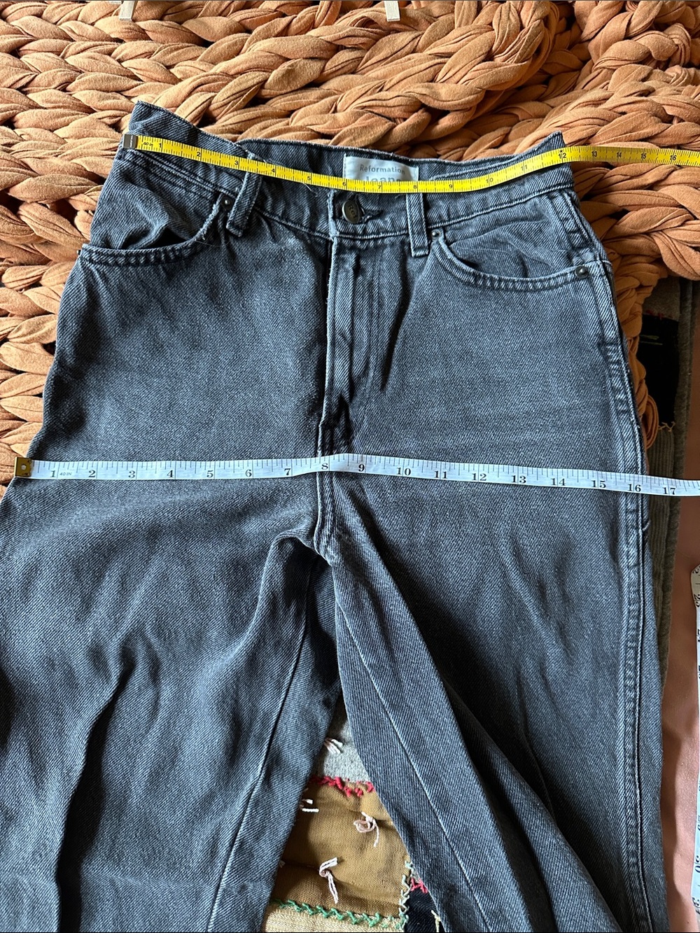 Reformation Black Washed Star Jeans - Picture 6 of 6